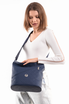Picture of 19V69 ITALIA 7104 Navy Blue Woman Bag